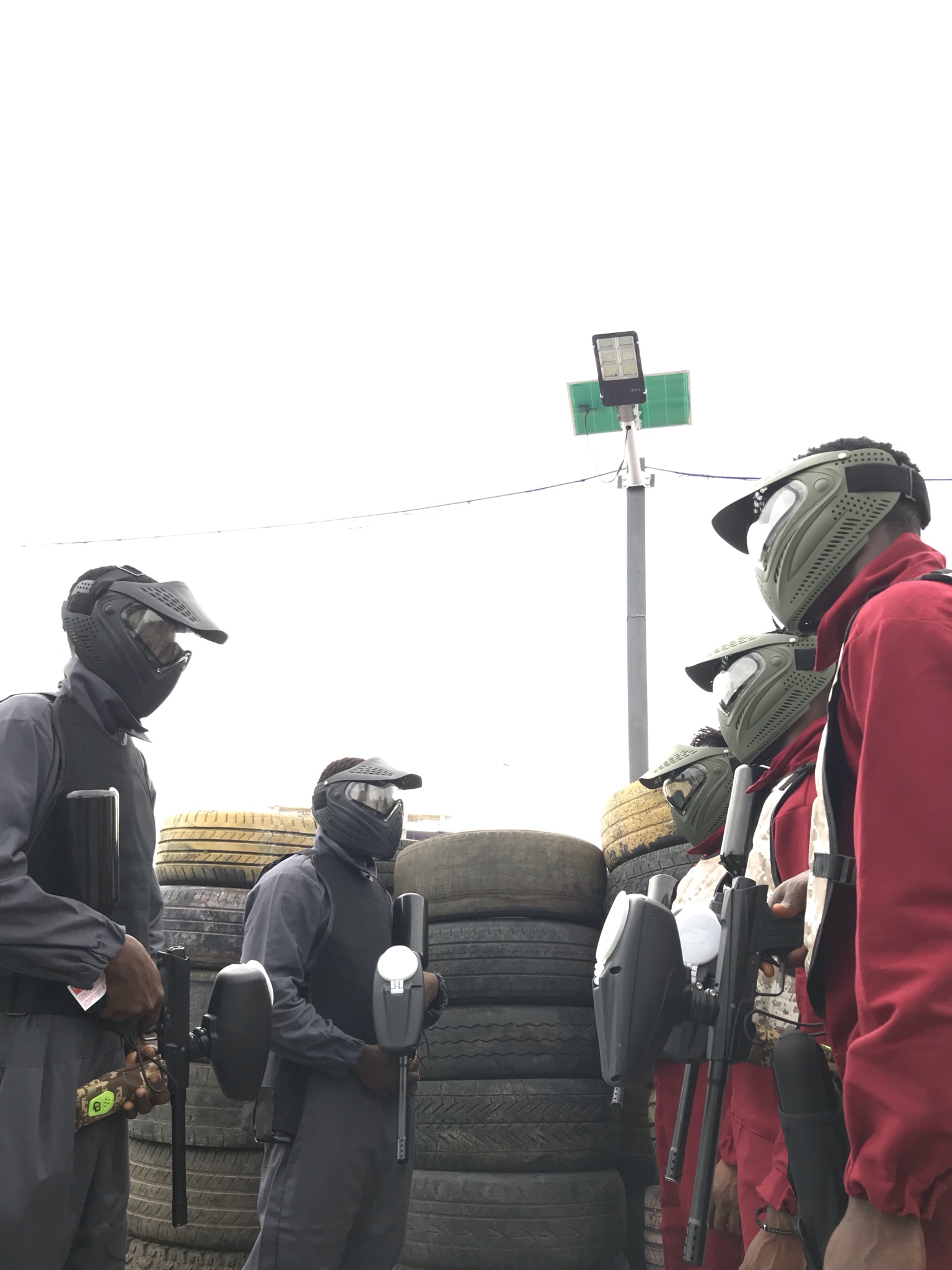 playing paintball in lagos