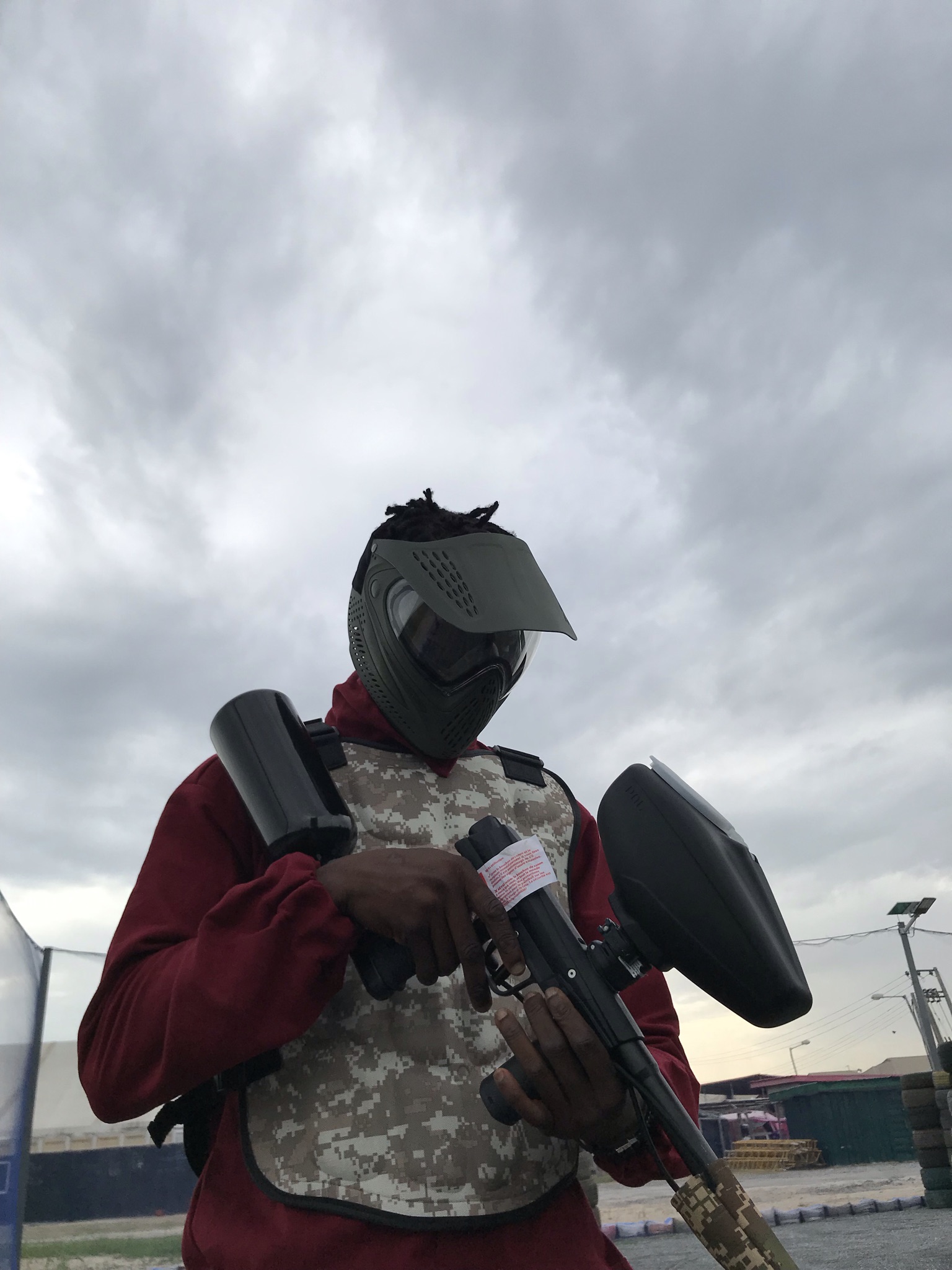playing paintball in lagos